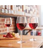 6 Verres à pied Vin au Verres transparents - 35 cl