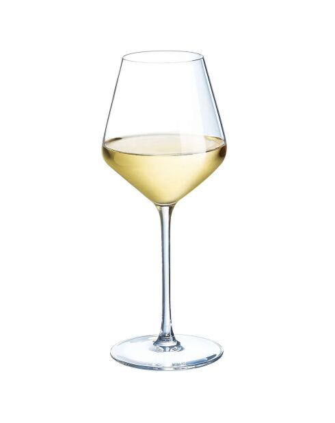 6 Verres à pied Distinction transparents - 38 cl