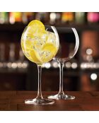 6 Verres à pied Cabernet Ballon transparents - 47 cl