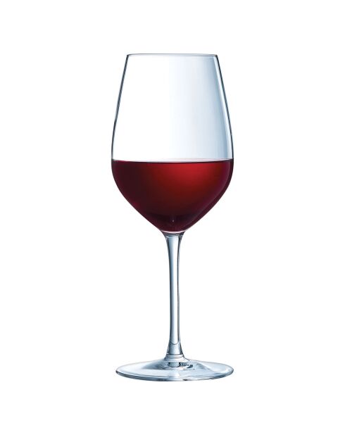 6 Verres à pied Séquence transparents - 55 cl