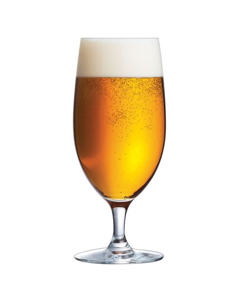 6 transparante glazen met Cabernet-steel - 47 cl