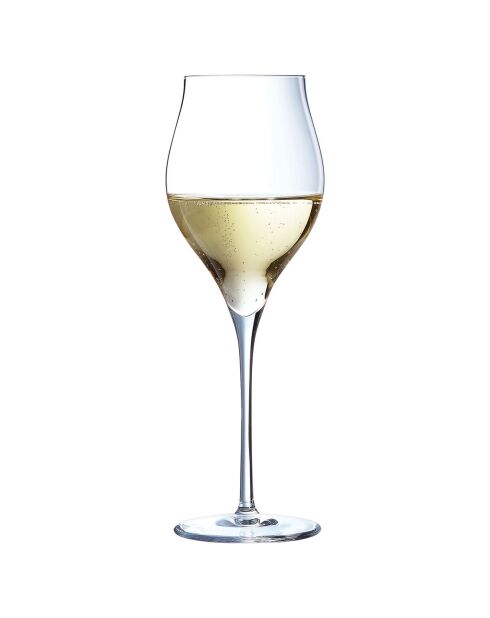 6 transparante champagnefluiten van Exaltation - 35 cl