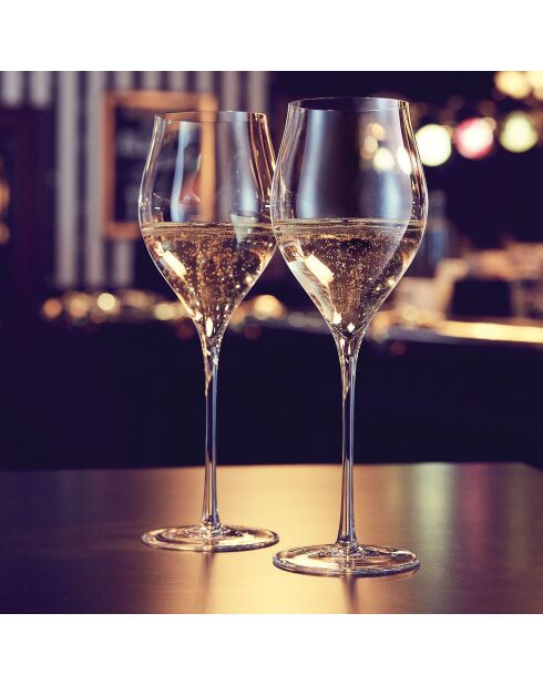 6 Flûtes à Champagne Exaltation transparents - 35 cl