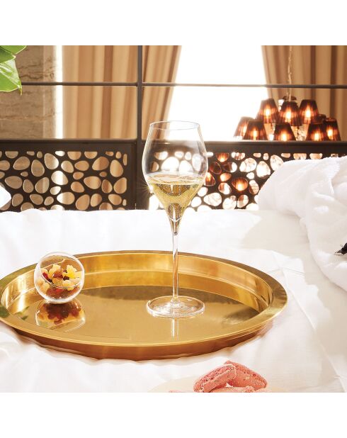 6 transparante champagnefluiten van Exaltation - 35 cl