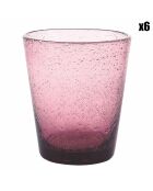 6 roze waterglazen Cancun - 33 cl