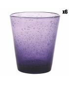 6 vasos de agua morados Cancun - 33 cl
