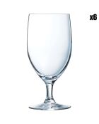 6 Verres à pied Cabernet transparents - 40 cl