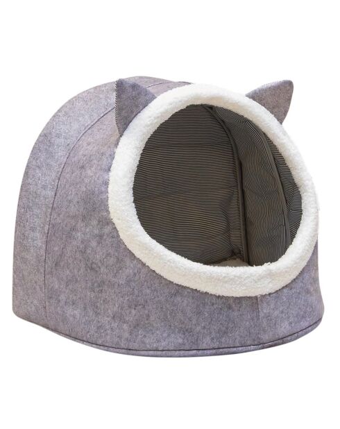 Panier pour chat gris - 34x35x40 cm