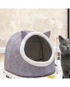 Panier pour chat gris - 34x35x40 cm