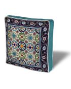 Galette de chaise multicolore - 42x42 cm