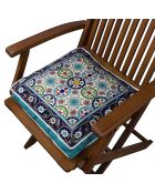 Galette de chaise multicolore - 42x42 cm