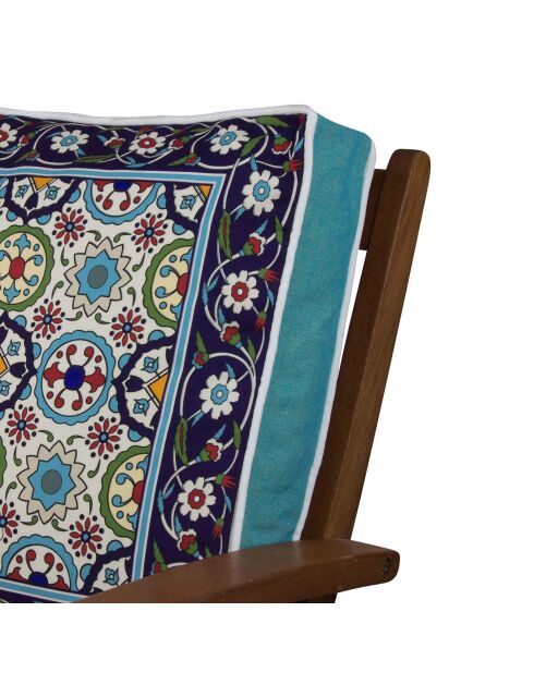 Galette de chaise multicolore - 42x42 cm