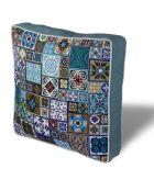 Galette de chaise multicolore - 42x42 cm
