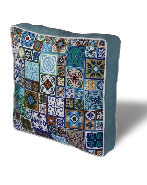 Galette de chaise multicolore - 42x42 cm