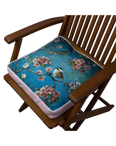 Galette de chaise multicolore - 42x42 cm