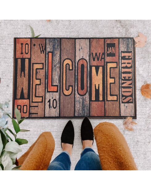 Veelkleurige deurmat - 40x60 cm