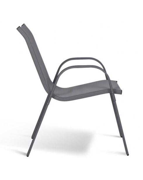 4 Chaises de jardin multicolores -51.5x68x84 cm