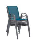 4 Chaises de jardin multicolores -51.5x68x84 cm