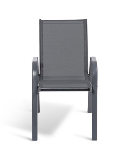 4 Chaises de jardin multicolores -51.5x68x84 cm