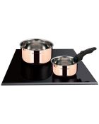 2 Casseroles Amovible induction cuivré/gris - D.16/20 cm