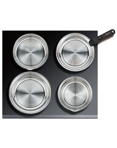 Batterie de cuisine Amovible induction cuivré/gris - 6 pièces