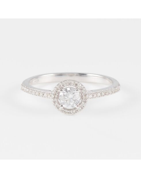 Ahimsa Diamantring 0,36 Karat Weißgold