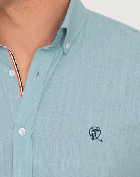 Chemise manches courtes Stown menthe