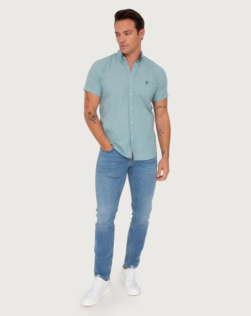 Chemise manches courtes Stown menthe