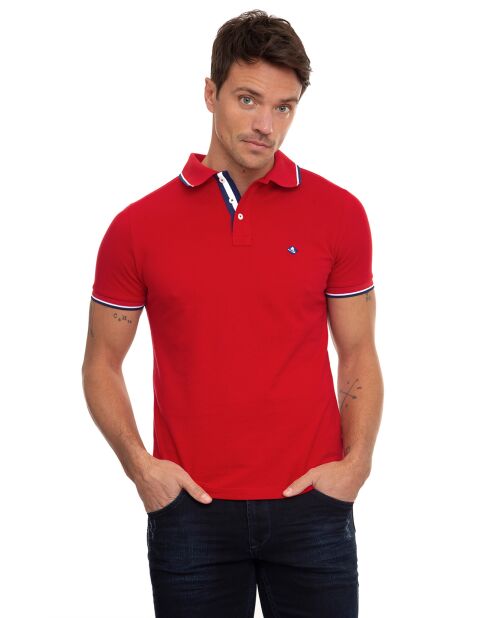 Polo manches courtes Amsterdam bordeaux