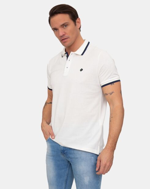 Polo manches courtes Amsterdam blanc