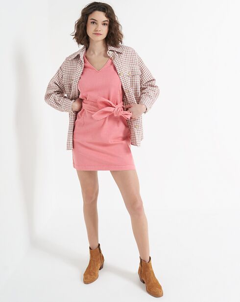 Robe en jean ceinturée malabar