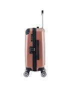 3 Valises 4 roues doubles Denali 55/65/75 cm rose doré