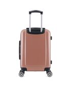 3 Valises 4 roues doubles Denali 55/65/75 cm rose doré