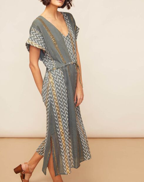 Robe Hayley imprimée carbone