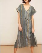 Robe Hayley imprimée carbone
