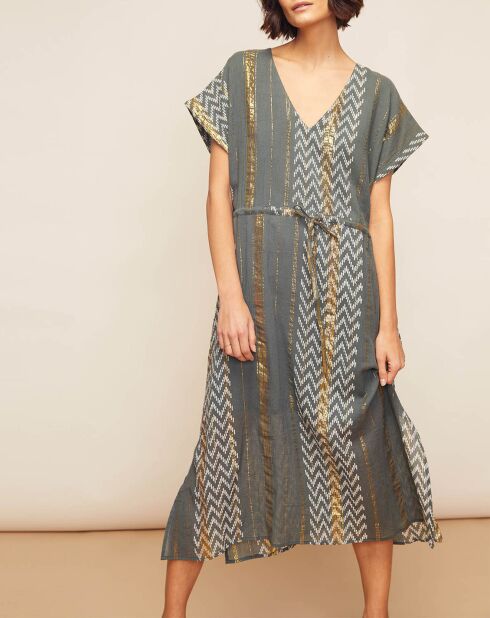 Robe Hayley imprimée carbone