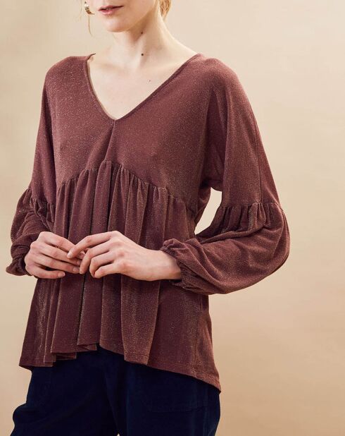 Top brillant Reflektor framboise foncé