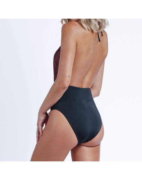 Maillot de bain 1 Pièce Riya cuivre/noir