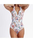 Maillot de bain 1 Pièce Adhya imprimé multicolore