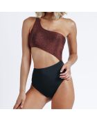 Maillot de bain 1 Pièce Ananda cuivre/noir