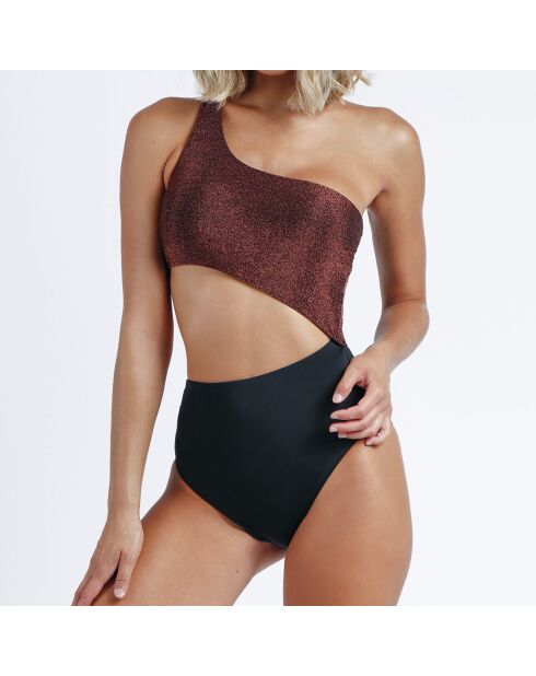 Maillot de bain 1 Pièce Ananda cuivre/noir