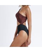 Maillot de bain 1 Pièce Ananda cuivre/noir