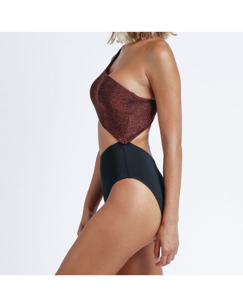 Maillot de bain 1 Pièce Ananda cuivre/noir