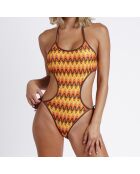 Maillot de bain 1 Pièce Kamala imprimé orange