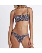 Maillot de bain 2 Pièces Lalitha imprimé noir