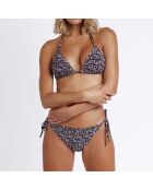 Maillot de bain 2 Pièces Lavanya imprimé noir