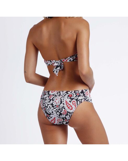 Traje de baño de dos piezas con estampado negro Tamera