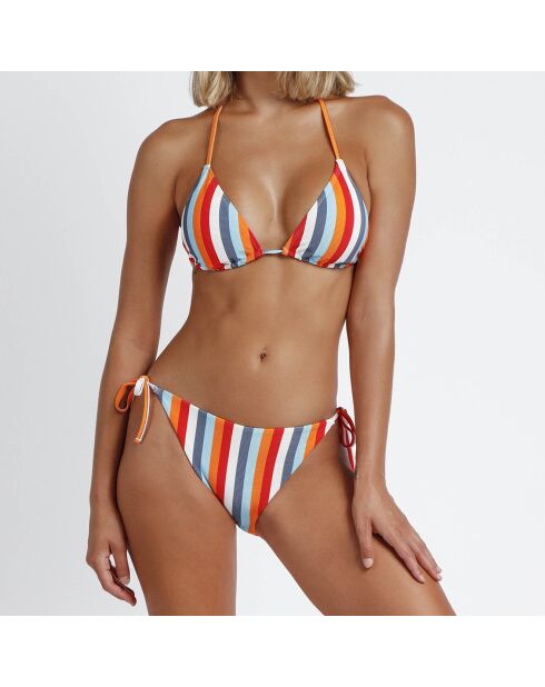 Isana mehrfarbiger gestreifter zweiteiliger Badeanzug