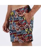 Short de bain Tom imprimé multicolore