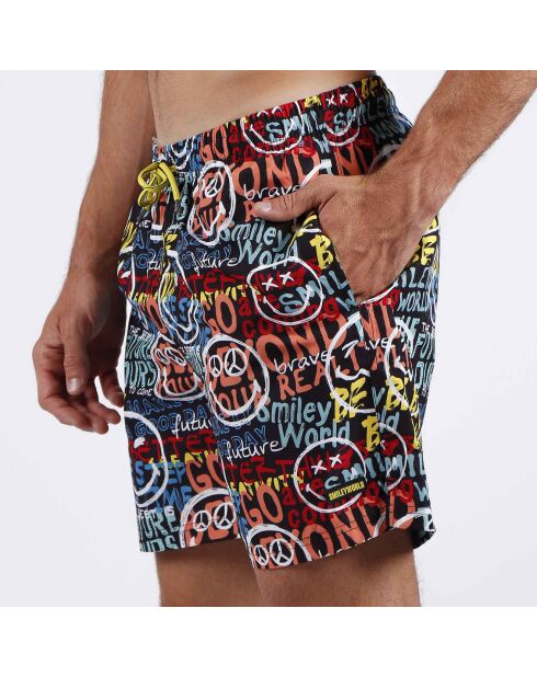 Short de bain Tom imprimé multicolore